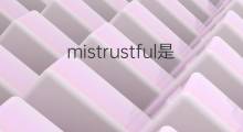 mistrustful是什么意思 mistrustful的中文翻译、读音、例句