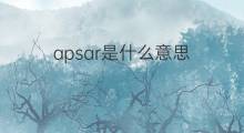apsar是什么意思 apsar的翻译、读音、例句、中文解释