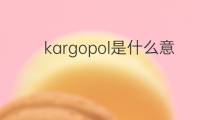 kargopol是什么意思 kargopol的中文翻译、读音、例句