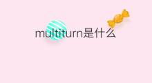 multiturn是什么意思 multiturn的中文翻译、读音、例句