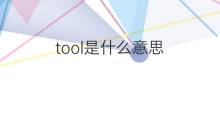 tool是什么意思 tool的中文翻译、读音、例句