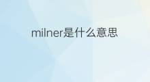 milner是什么意思 milner的中文翻译、读音、例句