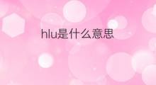 hlu是什么意思 hlu的中文翻译、读音、例句