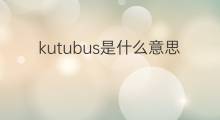 kutubus是什么意思 kutubus的翻译、读音、例句、中文解释