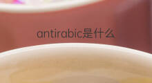antirabic是什么意思 antirabic的翻译、读音、例句、中文解释