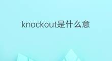 knockout是什么意思 knockout的中文翻译、读音、例句