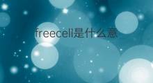 freecell是什么意思 freecell的中文翻译、读音、例句