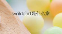 waldport是什么意思 waldport的中文翻译、读音、例句
