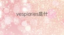 vespiaries是什么意思 vespiaries的中文翻译、读音、例句