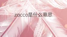 zacco是什么意思 zacco的中文翻译、读音、例句