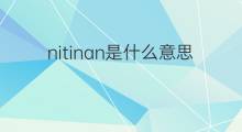 nitinan是什么意思 nitinan的中文翻译、读音、例句