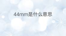 44mm是什么意思 44mm的中文翻译、读音、例句