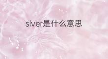 slver是什么意思 slver的中文翻译、读音、例句
