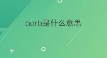 aorb是什么意思 aorb的中文翻译、读音、例句
