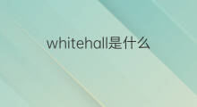 whitehall是什么意思 whitehall的中文翻译、读音、例句