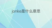 jonke是什么意思 jonke的中文翻译、读音、例句