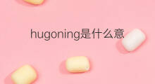 hugoning是什么意思 hugoning的中文翻译、读音、例句