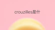 crouzilles是什么意思 crouzilles的中文翻译、读音、例句