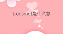 transmat是什么意思 transmat的中文翻译、读音、例句