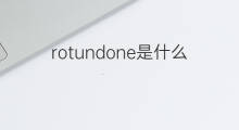 rotundone是什么意思 rotundone的中文翻译、读音、例句