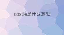 castle是什么意思 castle的中文翻译、读音、例句