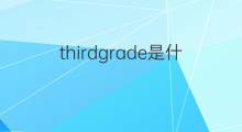 thirdgrade是什么意思 thirdgrade的中文翻译、读音、例句