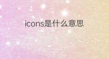 icons是什么意思 icons的中文翻译、读音、例句