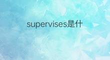 supervises是什么意思 supervises的中文翻译、读音、例句