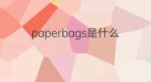 paperbags是什么意思 paperbags的中文翻译、读音、例句
