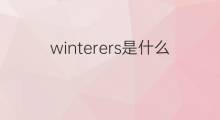 winterers是什么意思 winterers的中文翻译、读音、例句