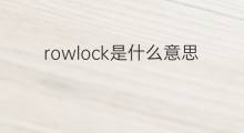 rowlock是什么意思 rowlock的中文翻译、读音、例句