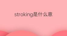 stroking是什么意思 stroking的中文翻译、读音、例句