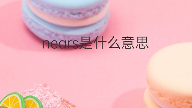 nears是什么意思 nears的中文翻译、读音、例句