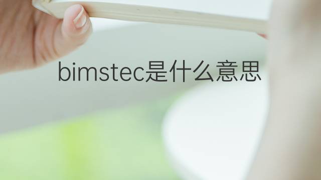 bimstec是什么意思 bimstec的中文翻译、读音、例句