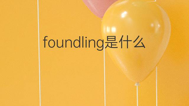 foundling是什么意思 foundling的中文翻译、读音、例句