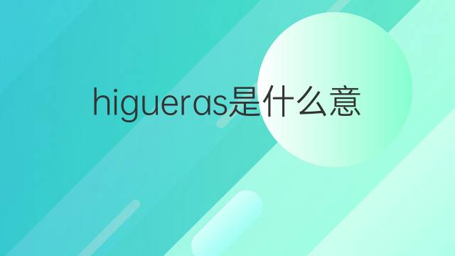 higueras是什么意思 higueras的中文翻译、读音、例句
