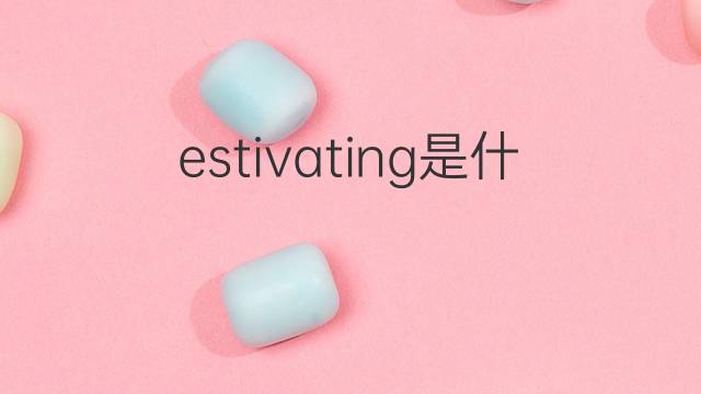 estivating是什么意思 estivating的中文翻译、读音、例句