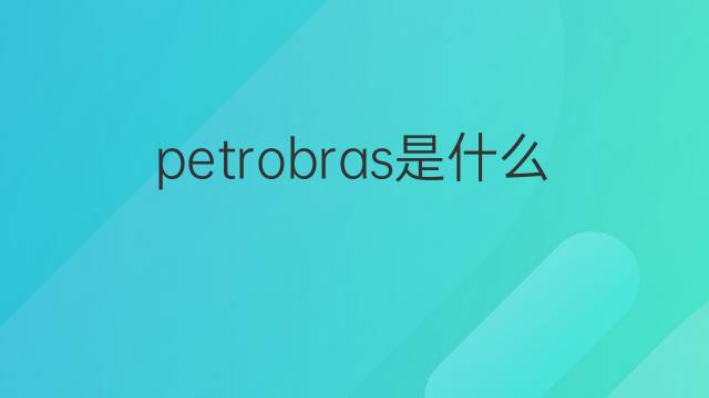petrobras是什么意思 petrobras的中文翻译、读音、例句