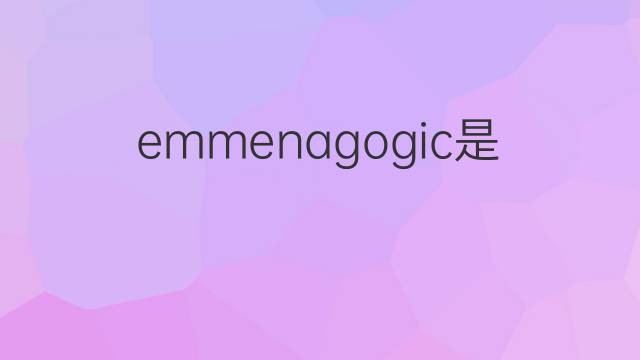 emmenagogic是什么意思 emmenagogic的中文翻译、读音、例句