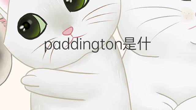 paddington是什么意思 paddington的中文翻译、读音、例句