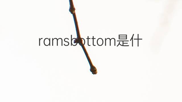ramsbottom是什么意思 ramsbottom的中文翻译、读音、例句
