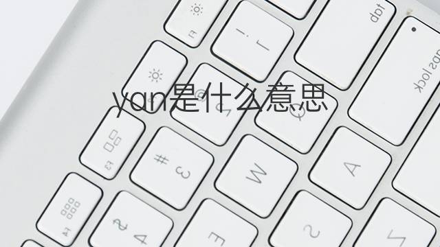 yan是什么意思 yan的中文翻译、读音、例句