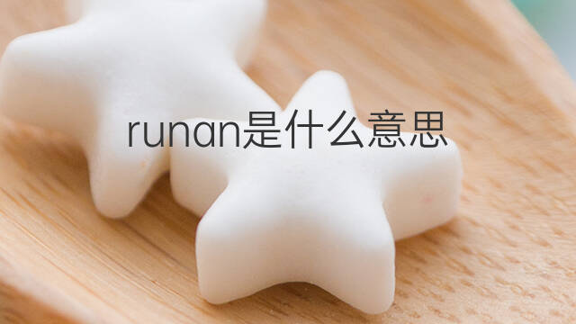 runan是什么意思 runan的中文翻译、读音、例句