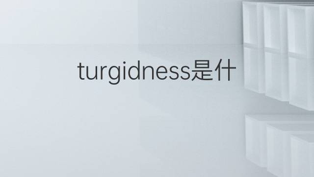 turgidness是什么意思 turgidness的中文翻译、读音、例句