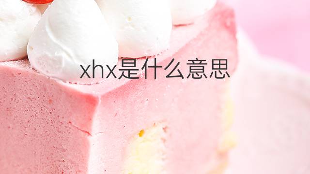 xhx是什么意思 xhx的中文翻译、读音、例句