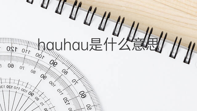 hauhau是什么意思 hauhau的中文翻译、读音、例句