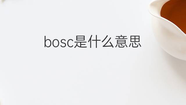 bosc是什么意思 bosc的中文翻译、读音、例句