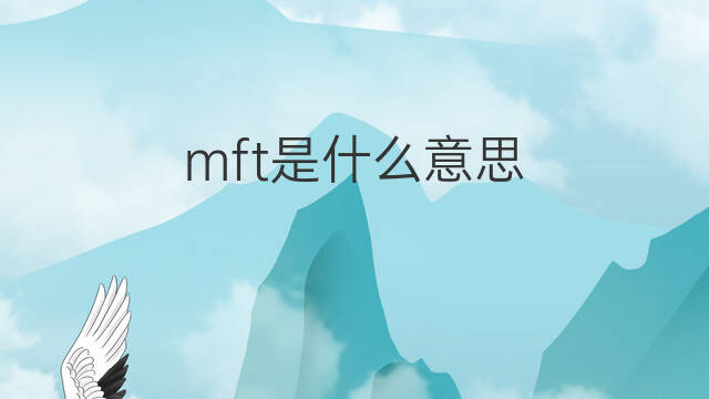 mft是什么意思 mft的中文翻译、读音、例句