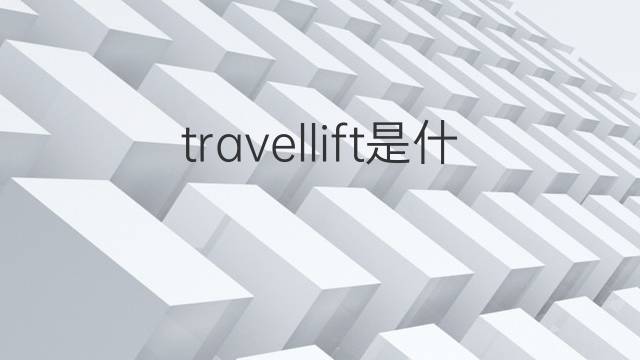travellift是什么意思 travellift的中文翻译、读音、例句
