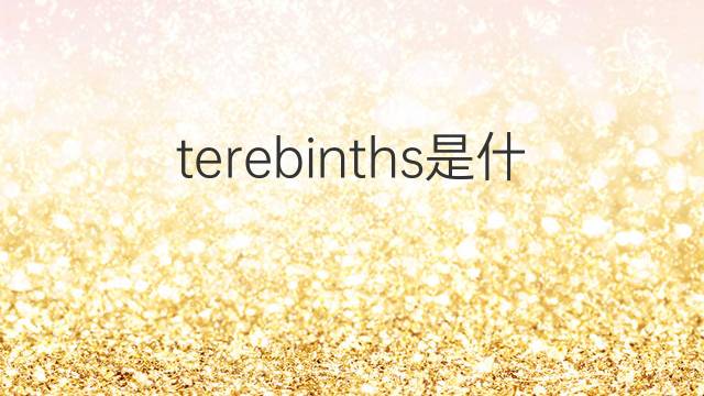 terebinths是什么意思 terebinths的中文翻译、读音、例句